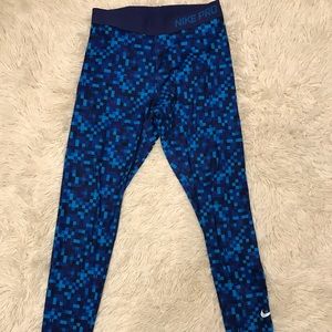 blue pixel leggings